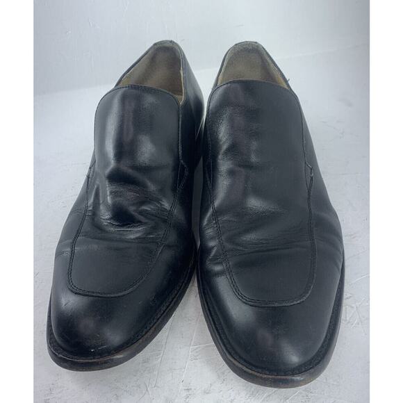Coach 100% Leather Slip On Loafer Dress Shoes Size 10 Men\'s Black Made In Italy main image 9